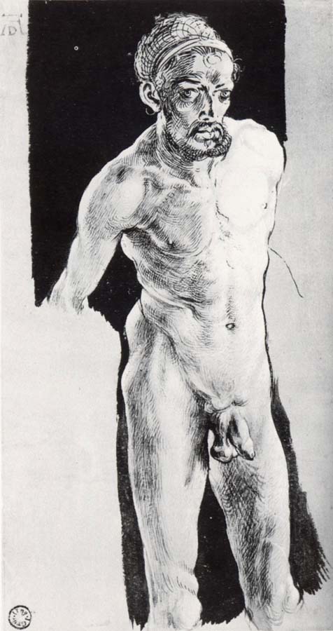 Albrecht Durer Self-portrait in the nude